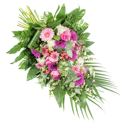 Arranjo de Flores Rosa e Verde Arranjo de Flores Rosa e Verde